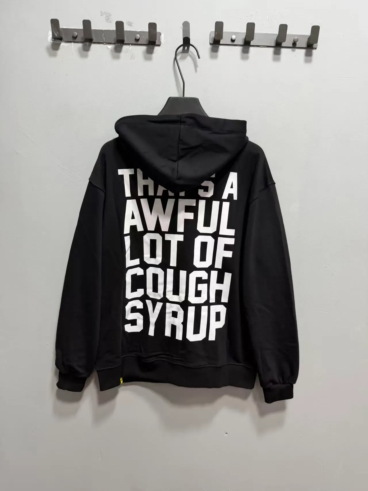 Black Burgundy Full-Zip Oversized Fit Hoodie 13