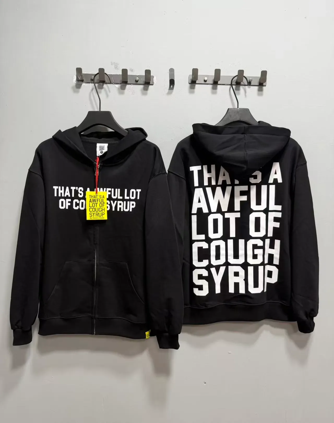 Black Burgundy Full-Zip Oversized Fit Hoodie 14