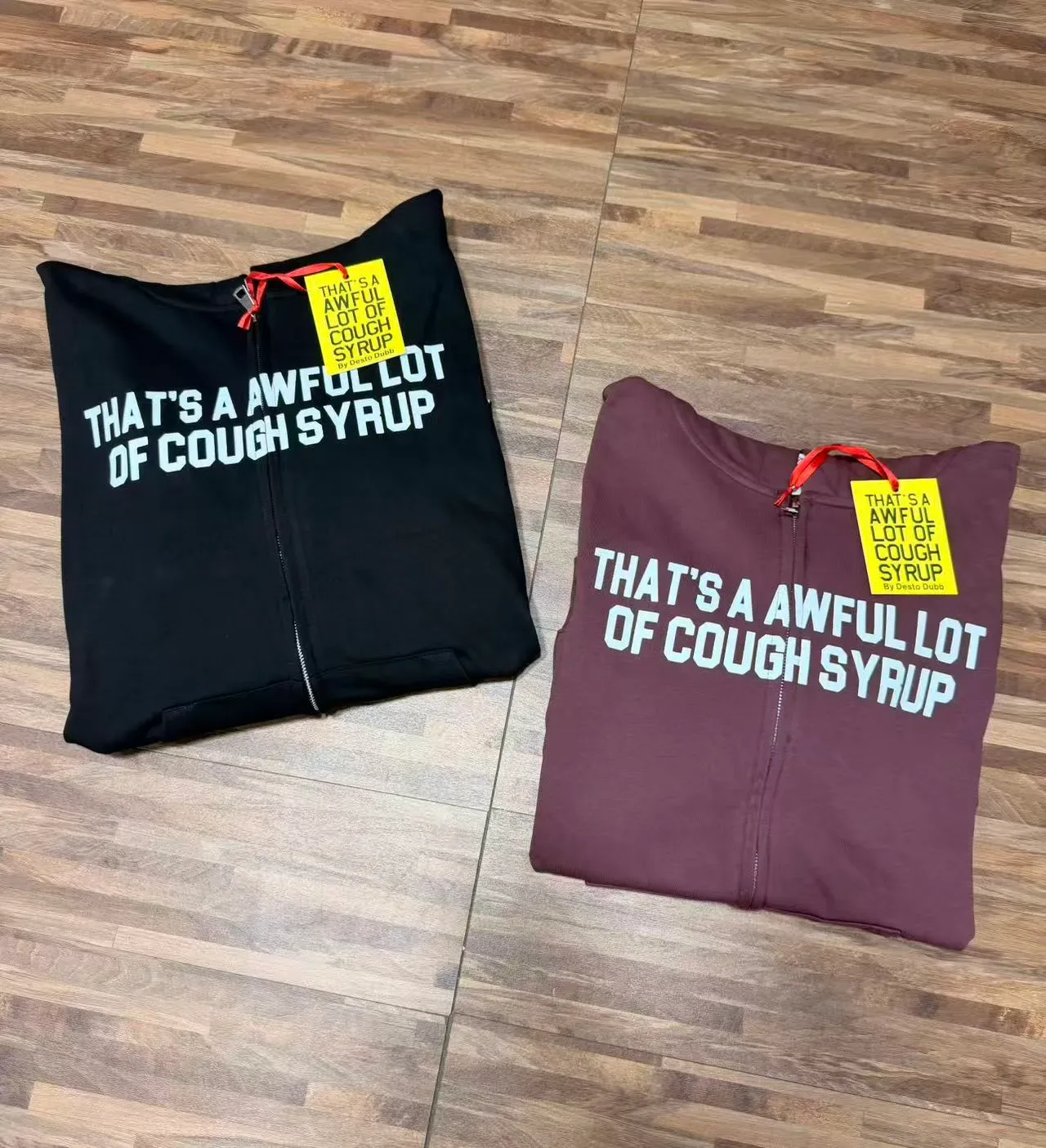 Black Burgundy Full-Zip Oversized Fit Hoodie 15