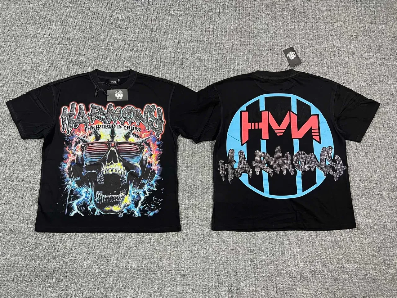 Black Graphic-Print Crew-Neck Double-Sided T-Shirt 5