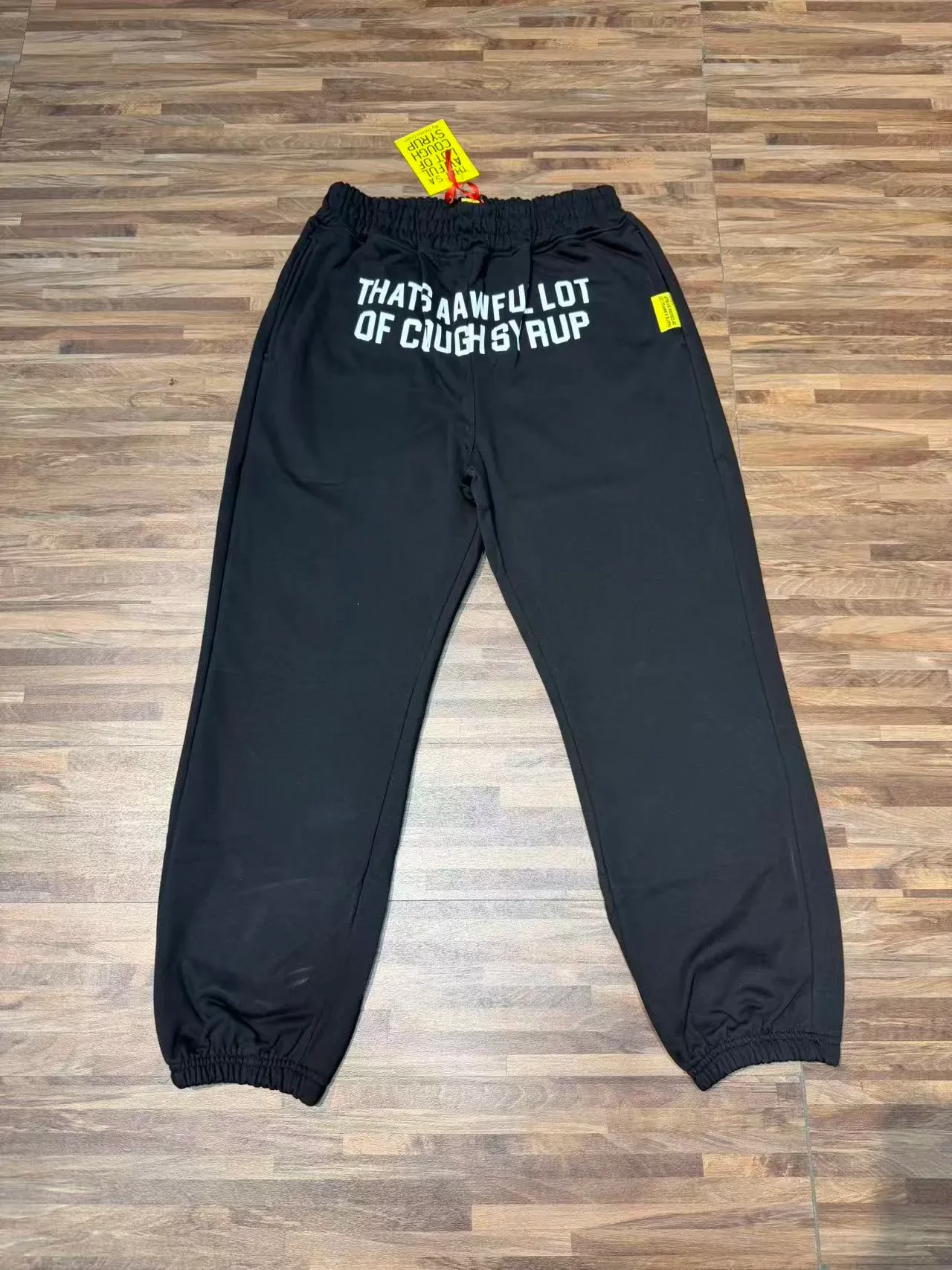 Black Graphic Print Jogger Sweatpants 8