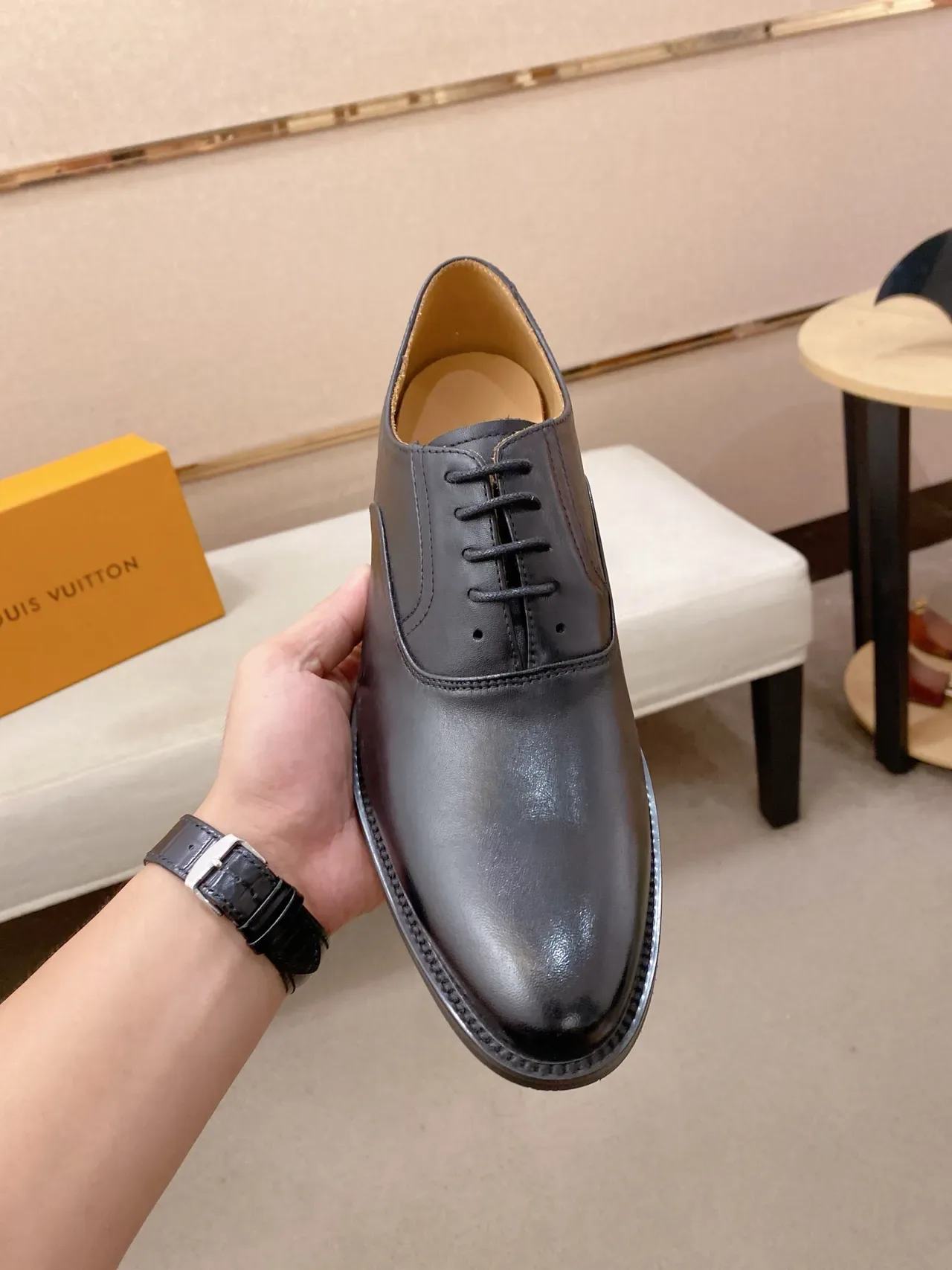 Chaussures Oxford en cuir à cap-toe noires 2