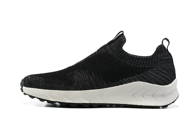 Black Marled Knit Slip-On Lifestyle Sneaker 9