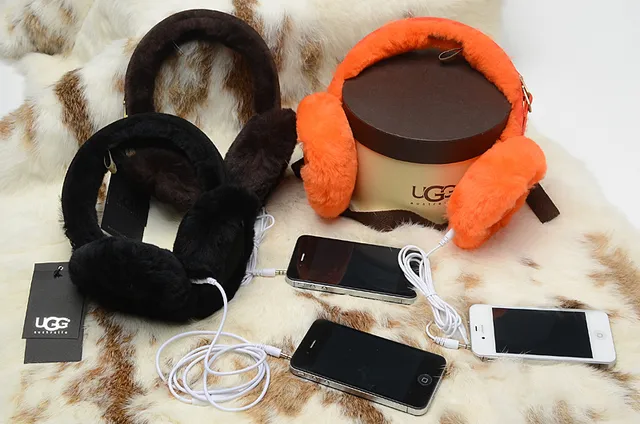 Auriculares over-ear con diadema negra y naranja, forro de peluche, plegables 3