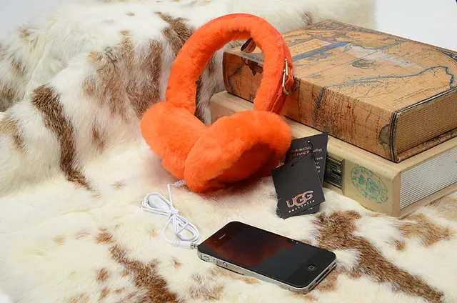 Auriculares over-ear con diadema negra y naranja, forro de peluche, plegables 12