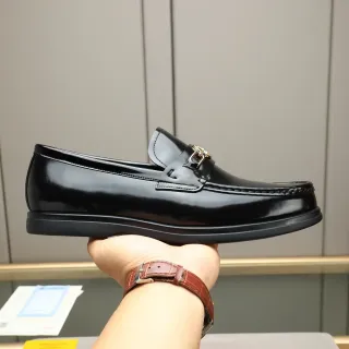 Black Patent Leather Horsebit Loafer