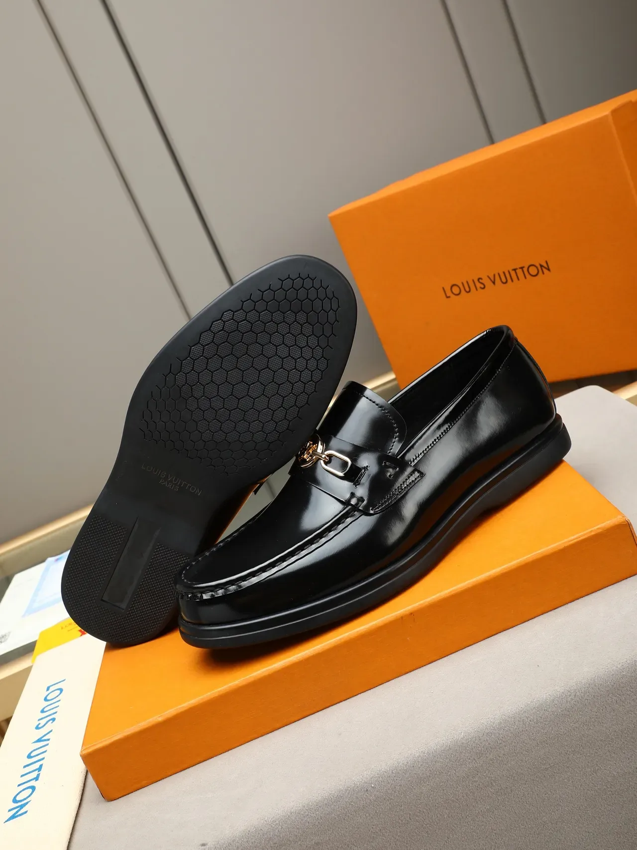 Black Patent Leather Horsebit Loafer 5