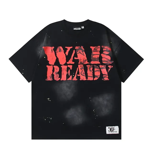 Black Red Oversized Fit Distressed Graphic Print Top 2