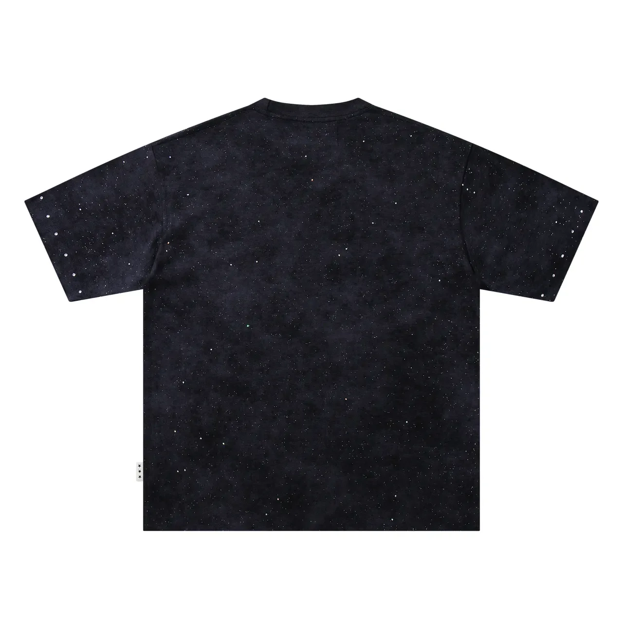 Black Starfield Graphic Print Oversized T-Shirt 4