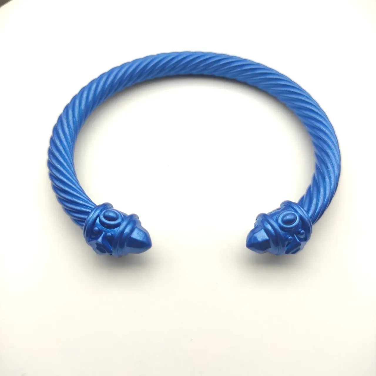 Blue Twisted Cable Sculpted Terminal Bracelet 3