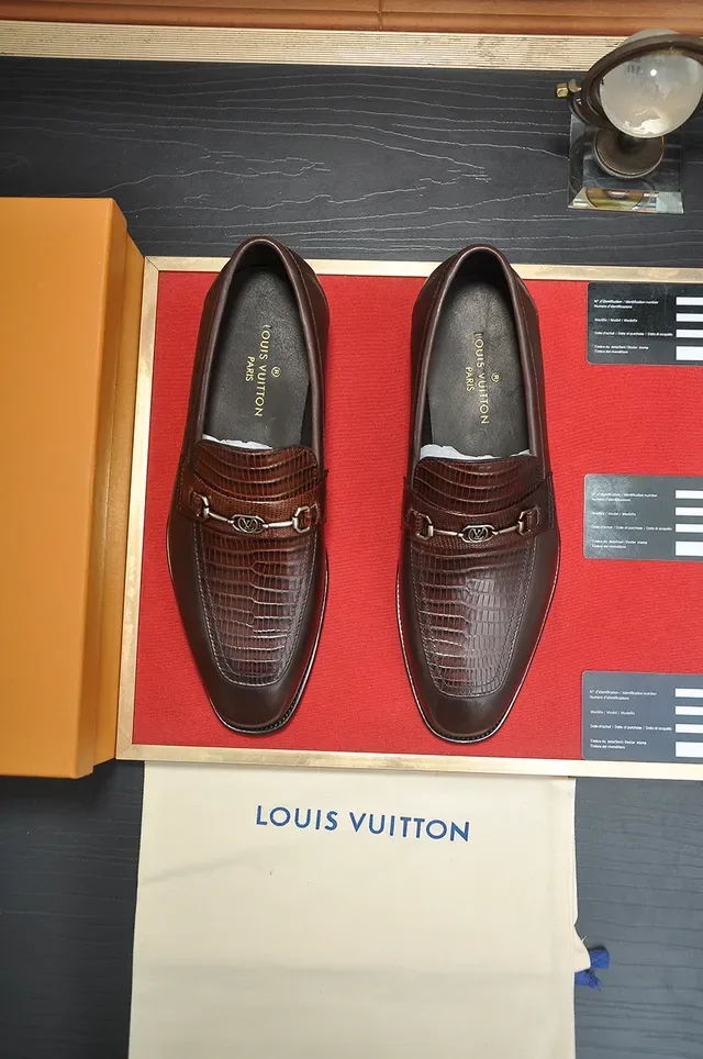 Brown Leather Horsebit Buckle Loafer 5