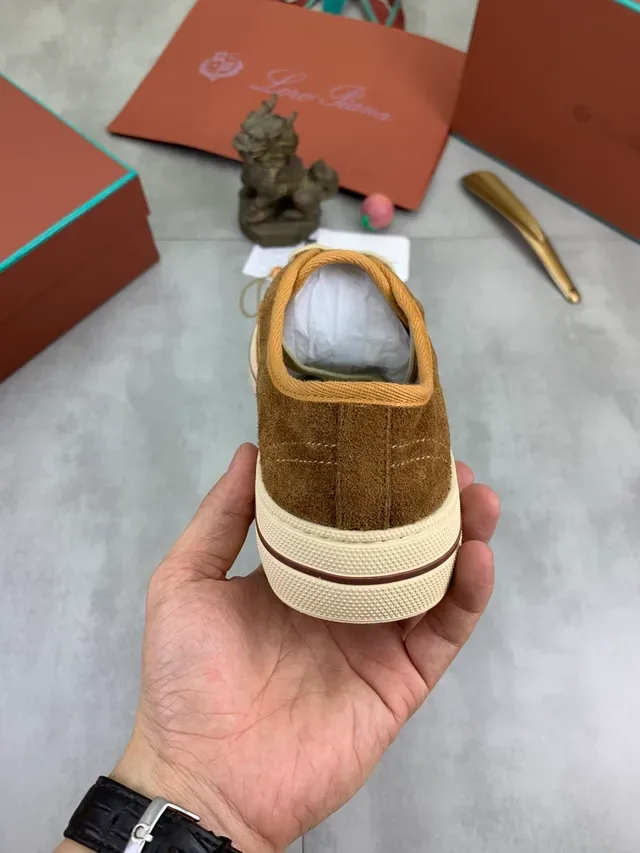 Brown Suede Cupsole Lace-Up Sneaker 3
