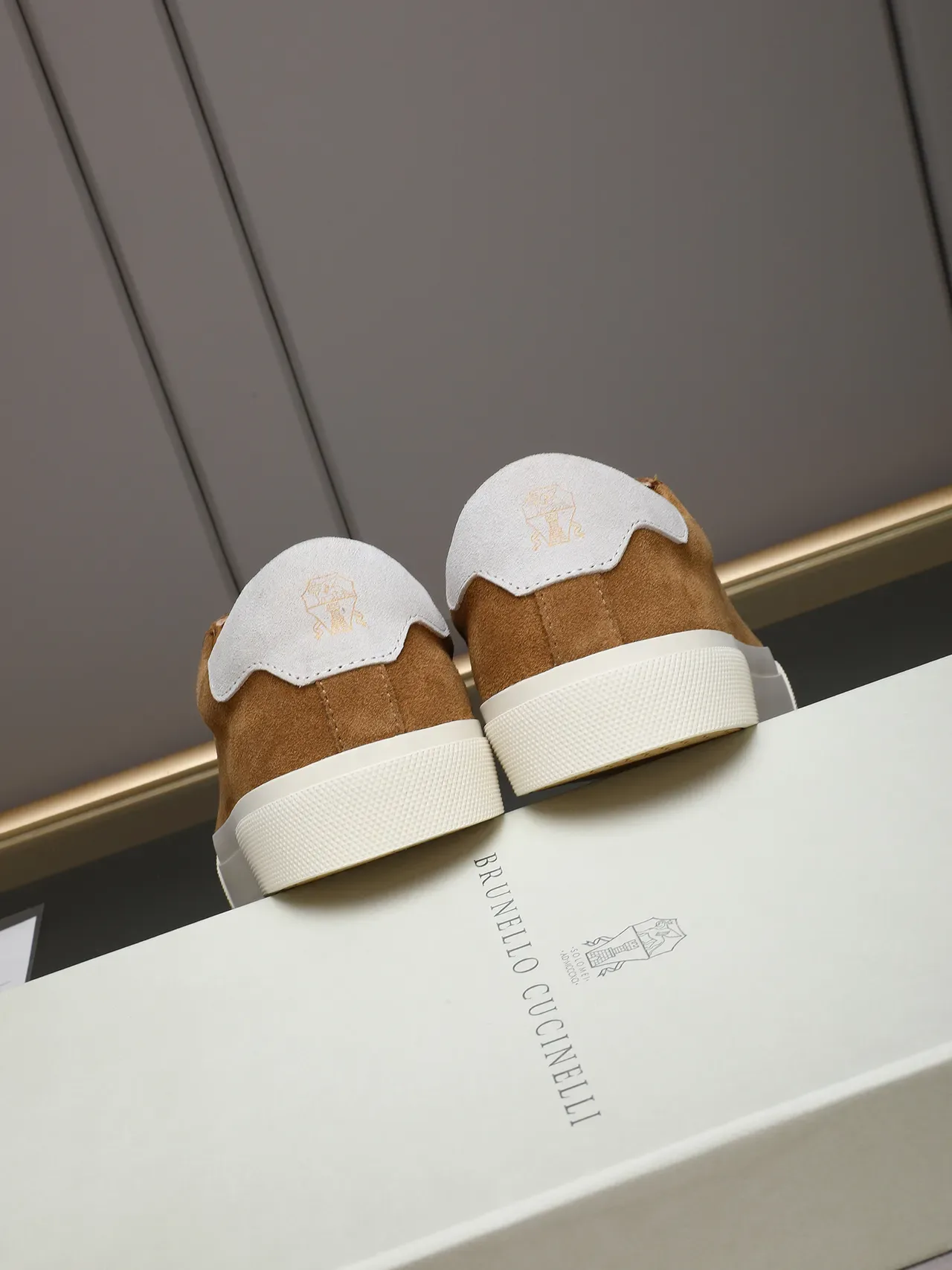 Brown Suede Low-Top Lifestyle Sneaker 3