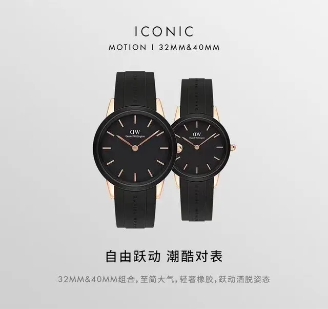 Daniel Wellington Montre Classique Noir Or Rose Ton Quartz 5