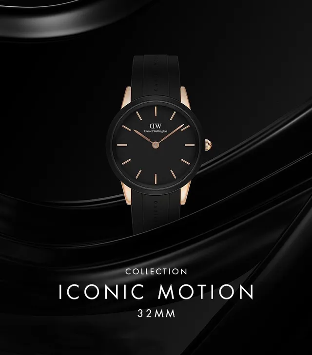Daniel Wellington Montre Classique Noir Or Rose Ton Quartz 7