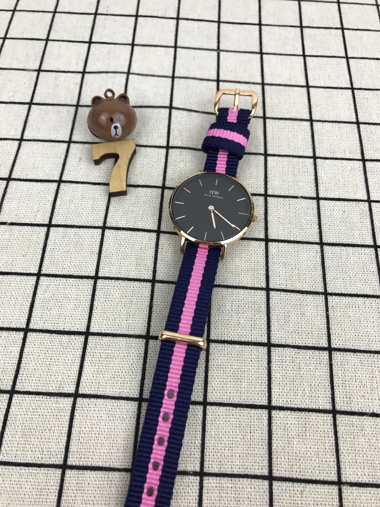 Daniel Wellington Classic Petite Black Gold Quartz Watch 9