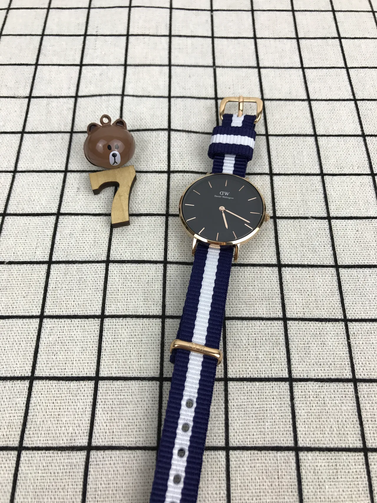 Daniel Wellington Classic Petite Black Gold Quartz Watch 10