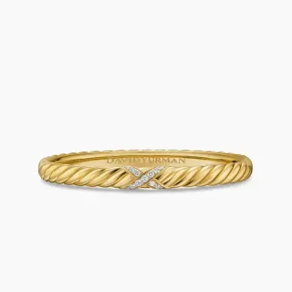 David Yurman Cable Classics X Pavé Diamond Twisted Rope Pulsera