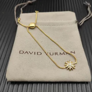 David Yurman Starburst Pavé سوار سلسلة ذهبي