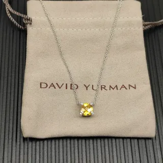 David Yurman Collier pendentif à gemme jaune