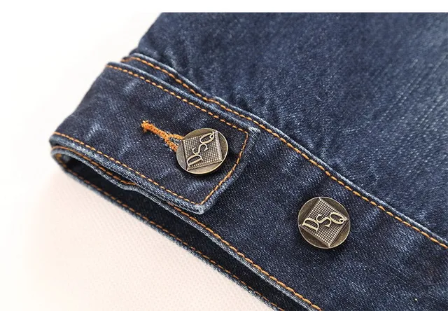Distressed American Flag Patch Denim Jacket 7