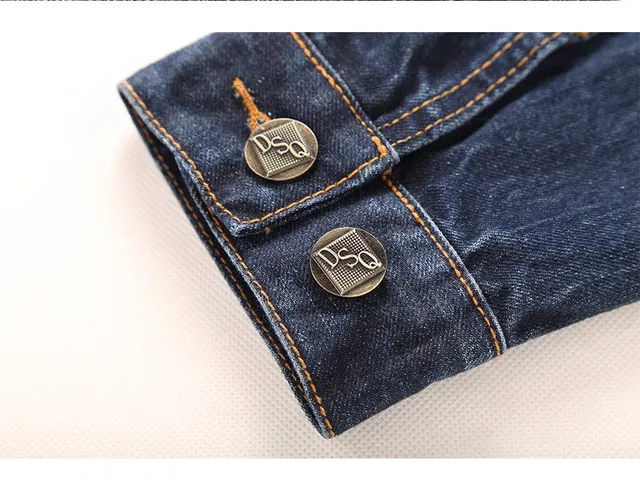 Distressed American Flag Patch Denim Jacket 8