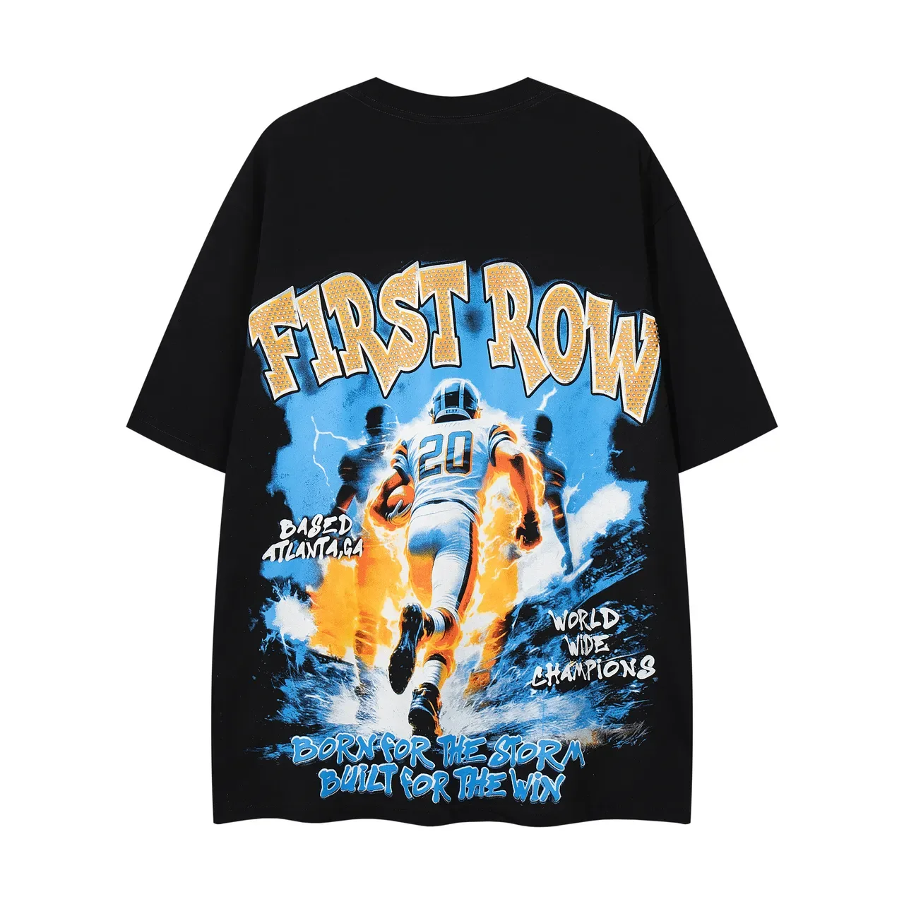 FIRST ROW Graphic Print Oversized T-Shirt 2
