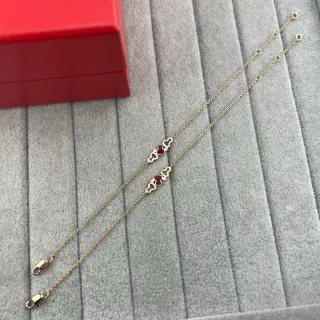 Colliers à motif de cœur double en émail doré