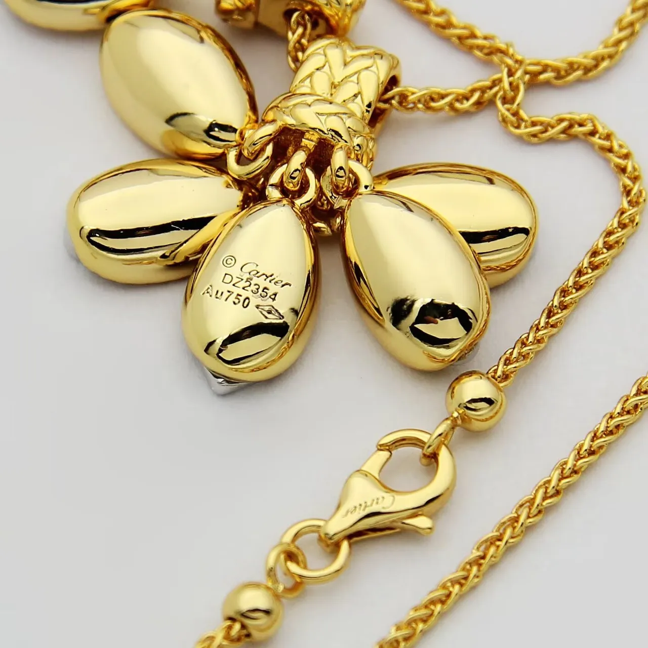 Gold-Tone Multi-Pendant Floral Motif Necklace 3
