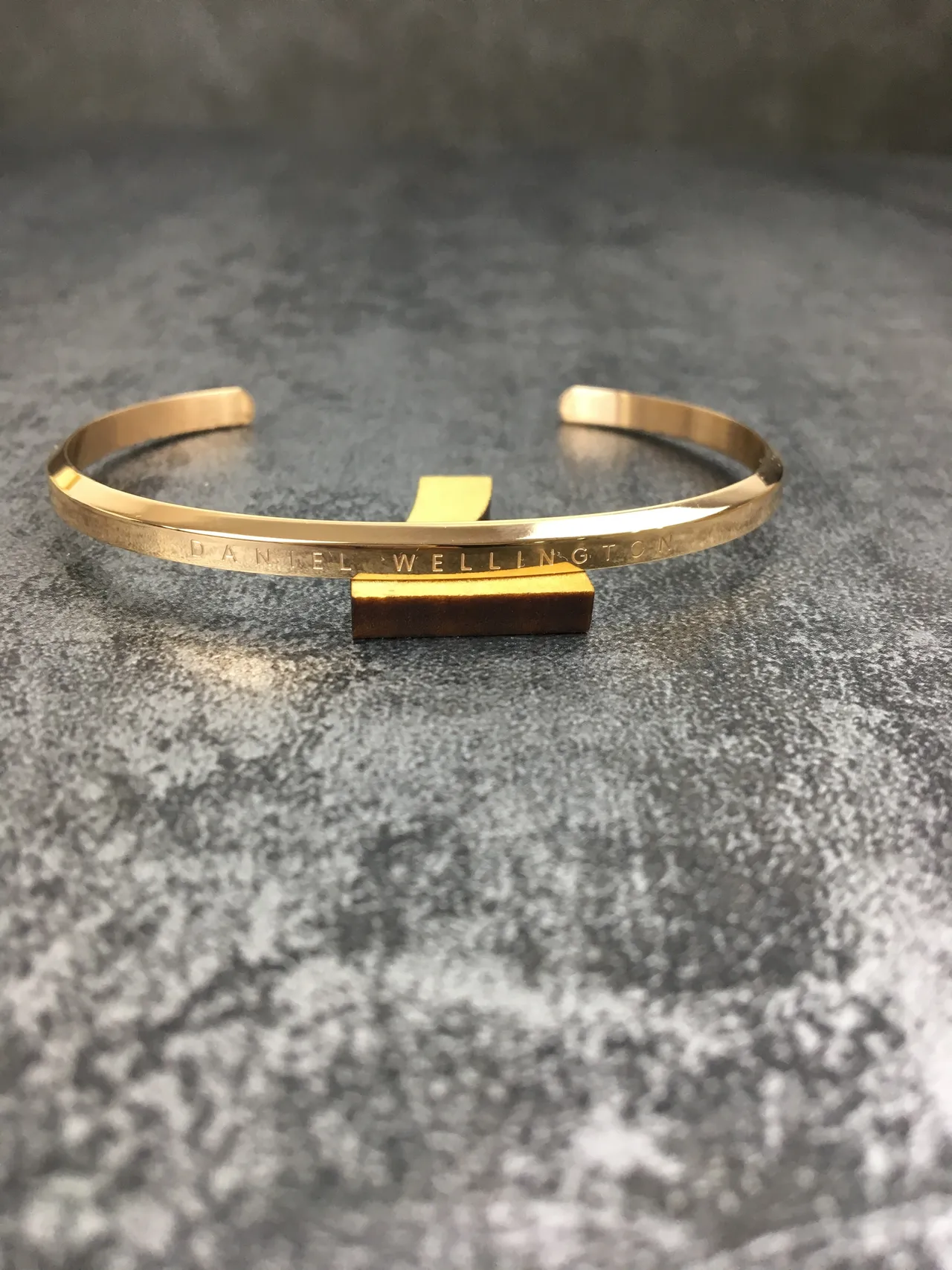 Gold-Toned Engraved Open Cuff Bracelet 3