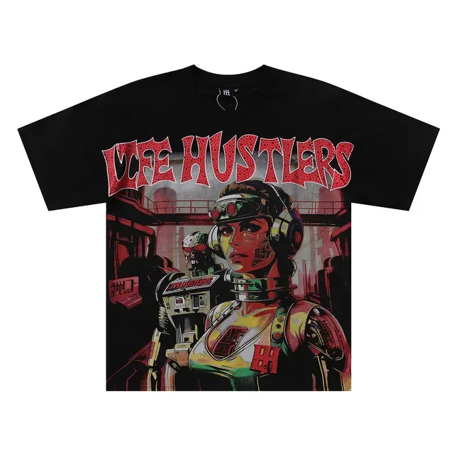 Graphic Front Print Oversized T-Shirt 2