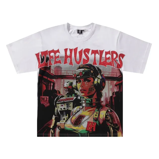 Graphic Front Print Oversized T-Shirt 3