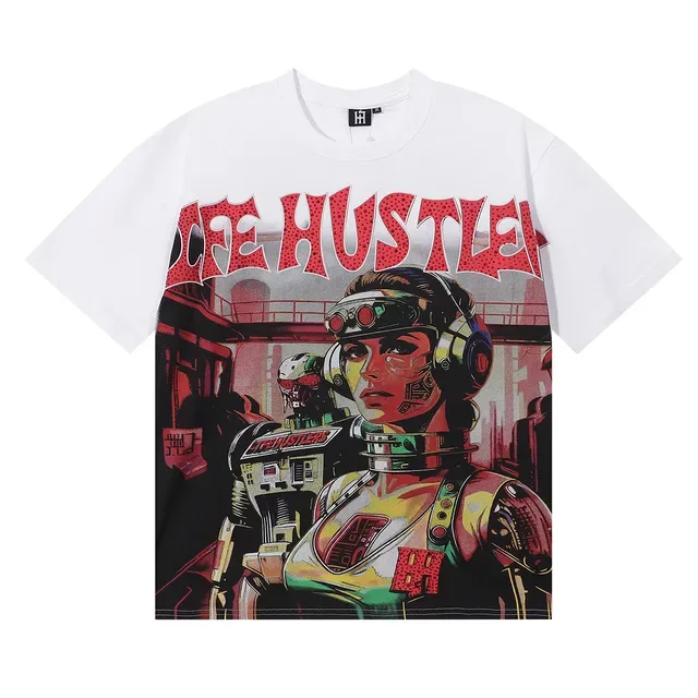 Graphic Front Print Oversized T-Shirt 8