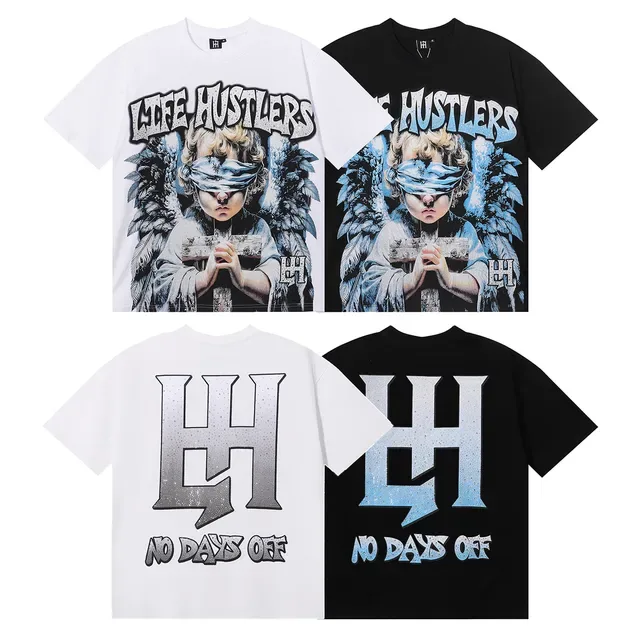Camiseta com estampa gráfica de anjo de olhos vendados 6