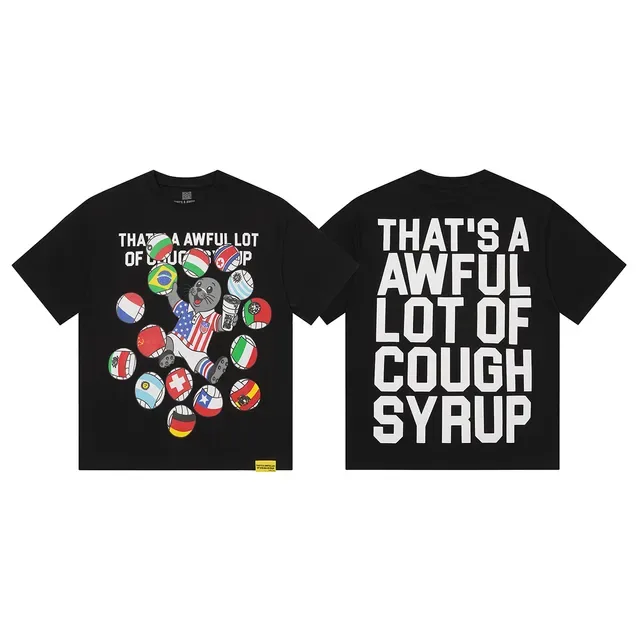 Graphic Print Crew Neck Oversized T-Shirt 6