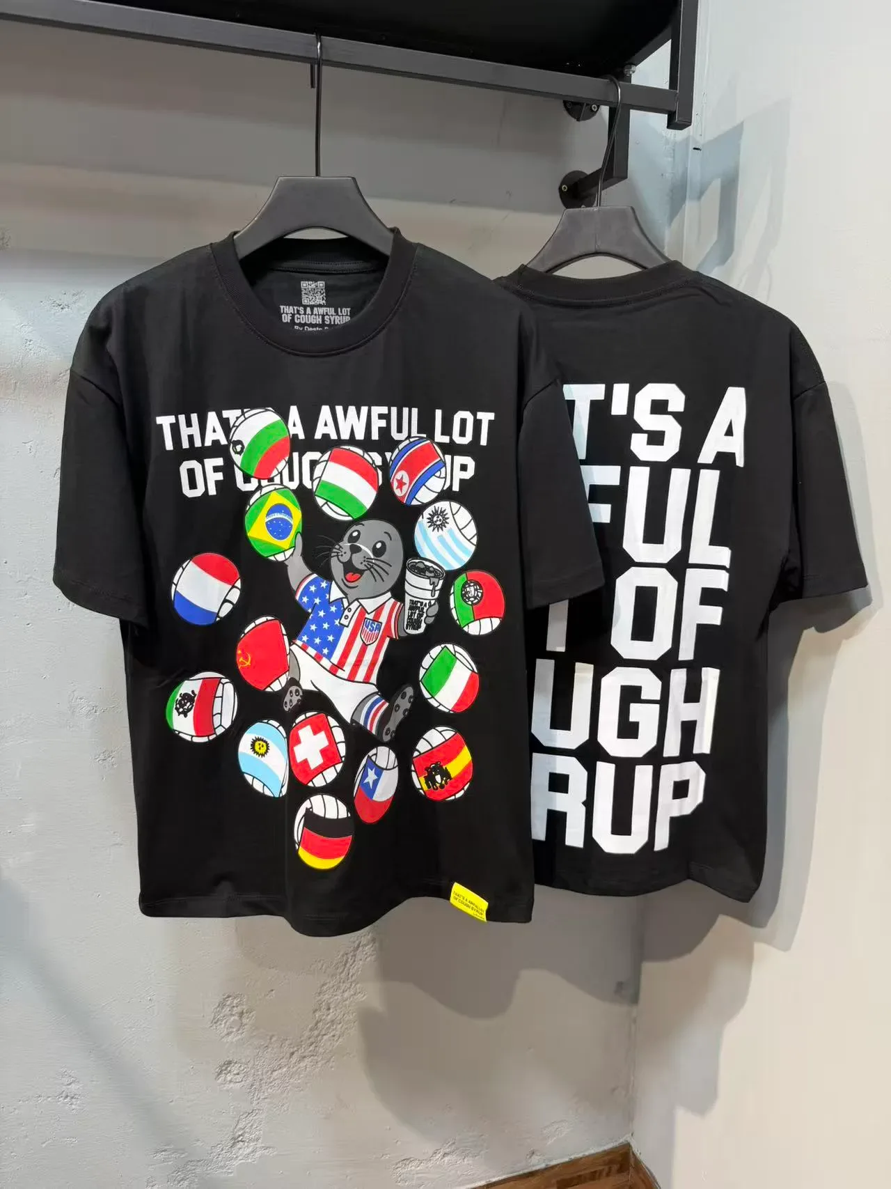 Graphic Print Crew Neck Oversized T-Shirt 10