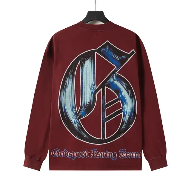 Graphic Print Crewneck Long-Sleeve T-Shirt 4
