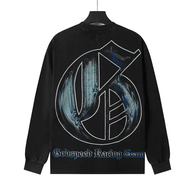 Graphic Print Crewneck Long-Sleeve T-Shirt 8