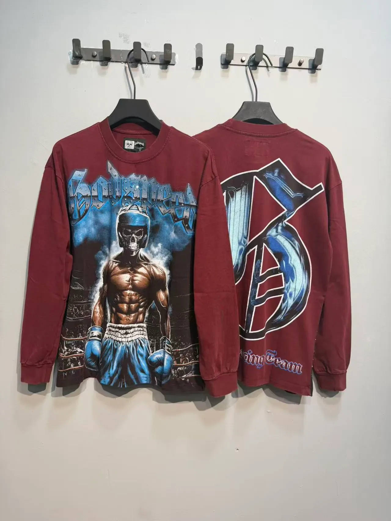Graphic Print Crewneck Long-Sleeve T-Shirt 9