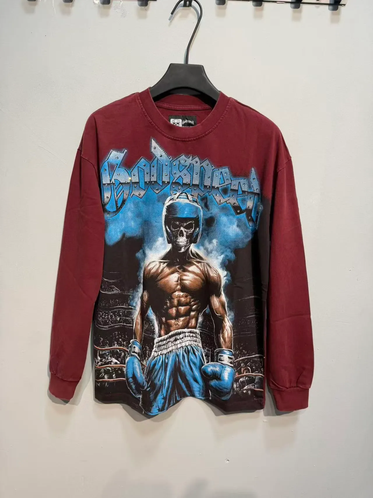 Graphic Print Crewneck Long-Sleeve T-Shirt 10