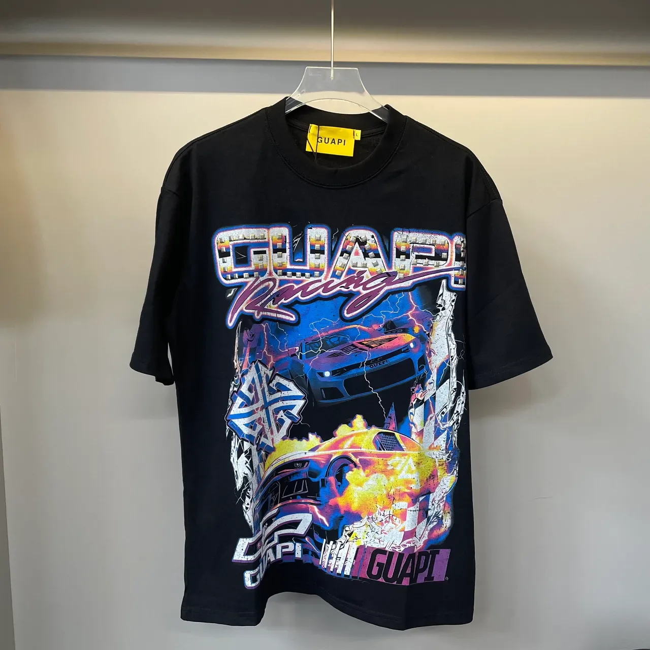 GUAPI Racing Graphic Print Oversized T-Shirt 5