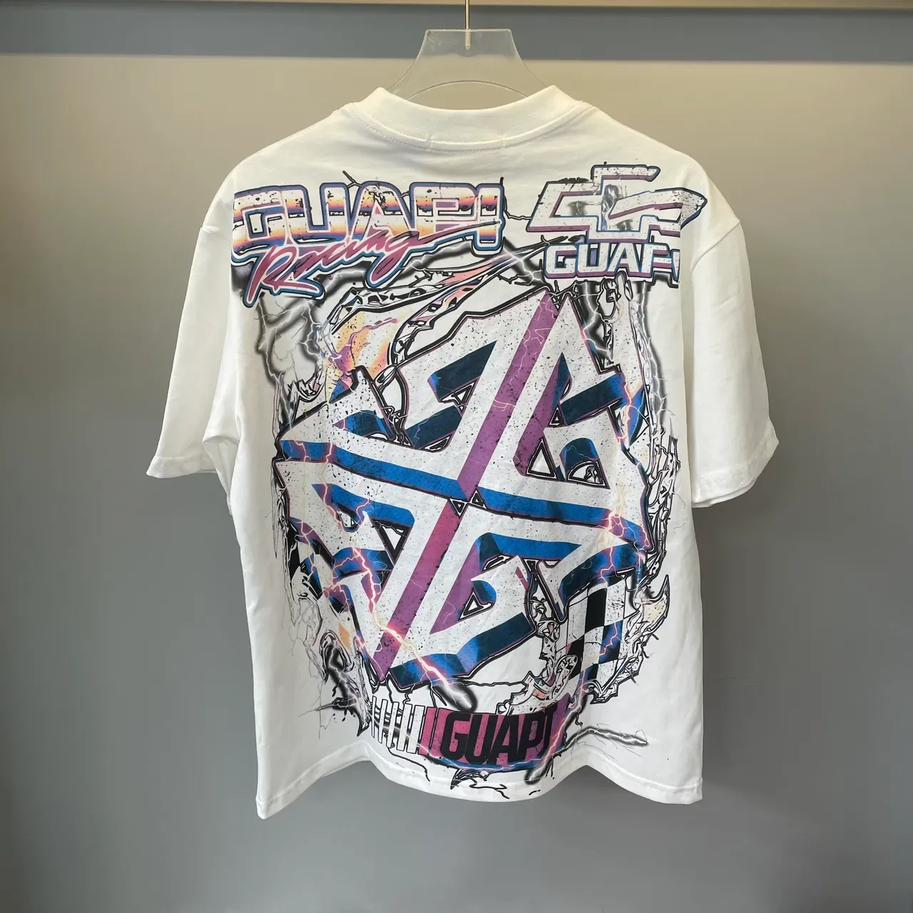GUAPI Racing Graphic Print Oversized T-Shirt 10