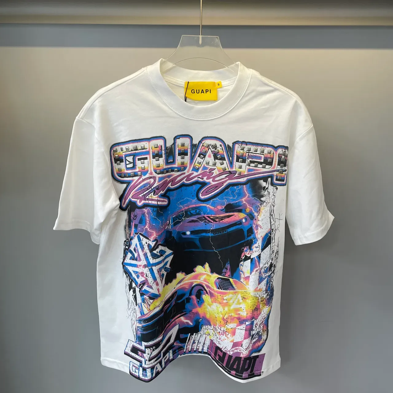 GUAPI Racing Graphic Print Oversized T-Shirt 11