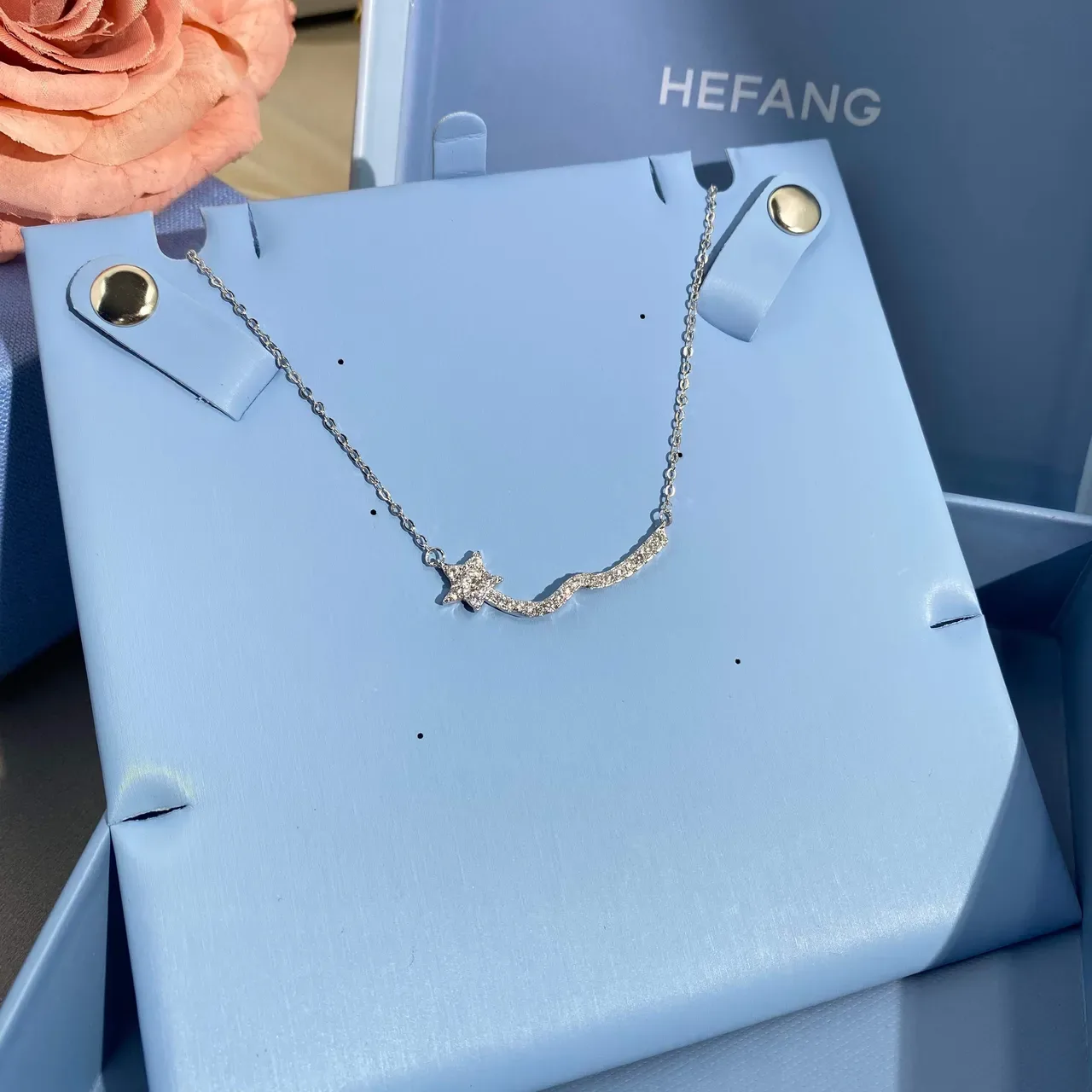 HEFANG Star Trail Pavé Necklace 9