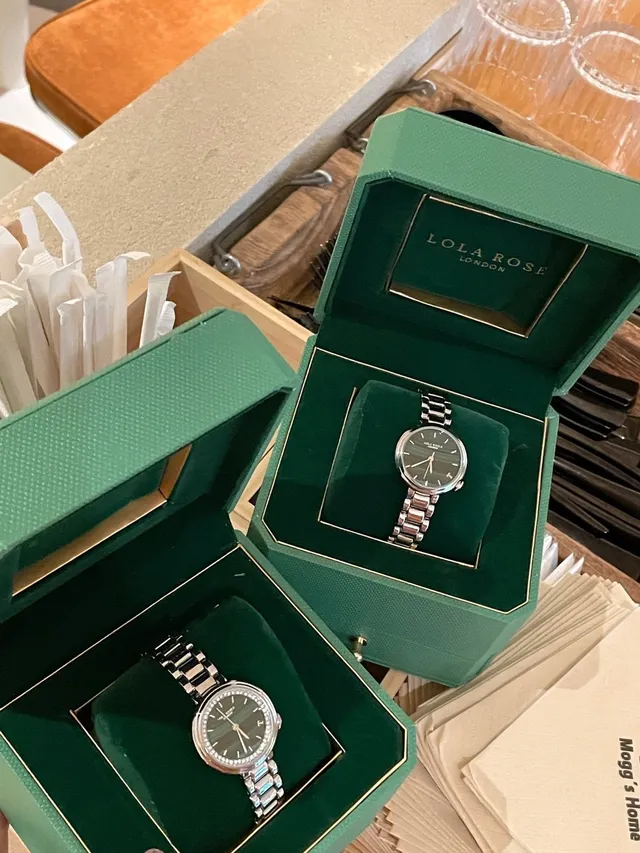 लोला रोज़ हरा मालाकाइट डायल Silver-Tone Quartz घड़ी 10