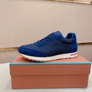 Zapatillas lifestyle de ante y malla navy de bajo en alto