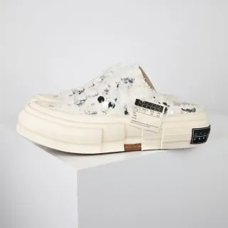 Off-White Fuzzy Sequin Platform Mule Casual Shoes