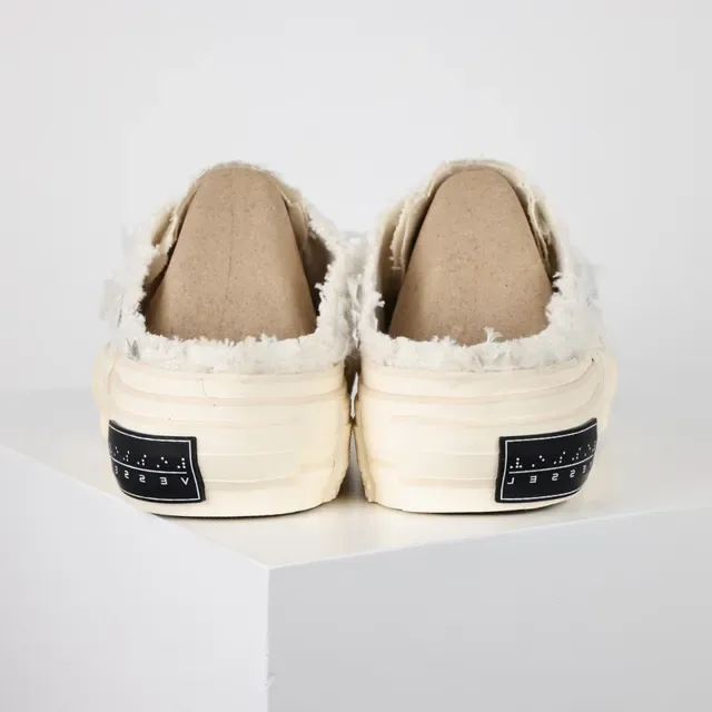 Off-White Fuzzy Sequin Platform Mule Casual Shoes 8