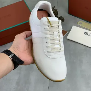 Off-White Suede and Leather Low-Top Gum Sole Sneaker