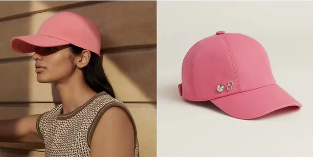 Pink Solid Cotton Twill Snapback Baseball Cap 2